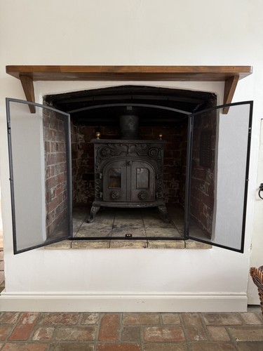 Fire stove guard screen - stove,